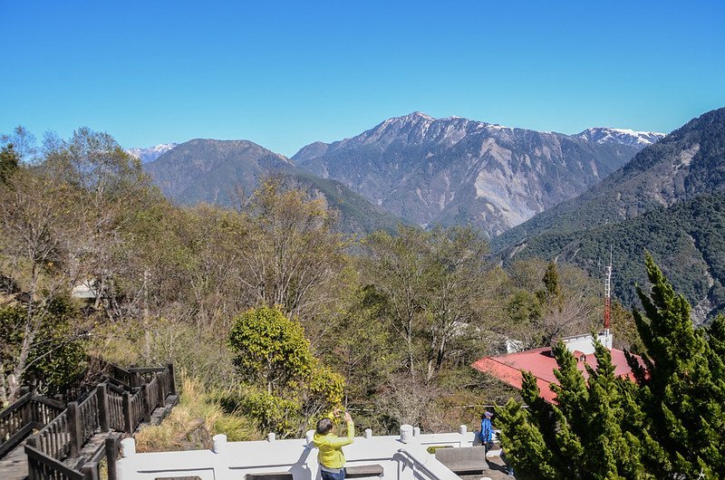 長青祠東北望玉山群峰、雲峰、南雙頭山