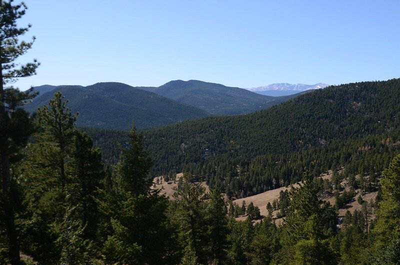 Looking southwest at Mount Evans &amp; Bierstadt from Mountain Lion Trail (6)