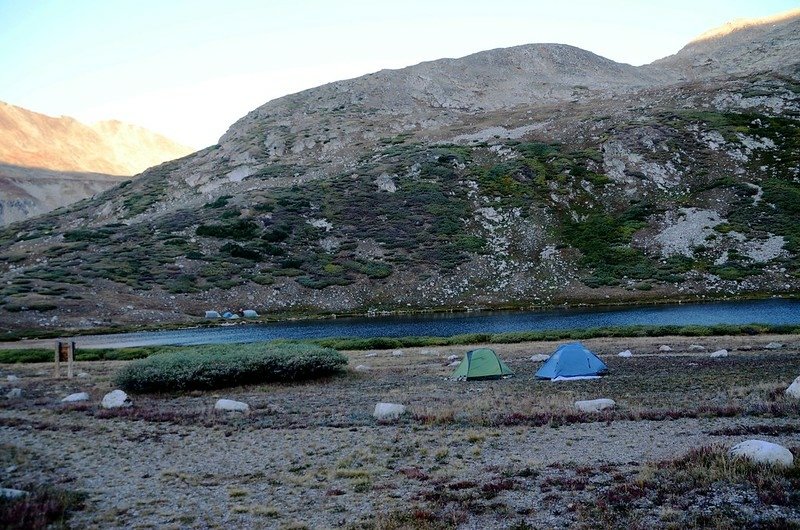 Looking down at Kite Lake from the way up to Mount Democrat (1)