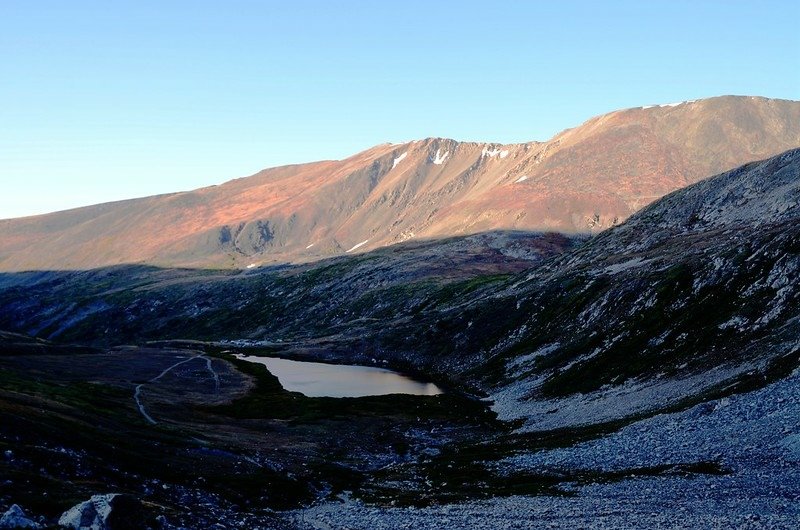 Looking down at Kite Lake from the way up to Mount Democrat (4)