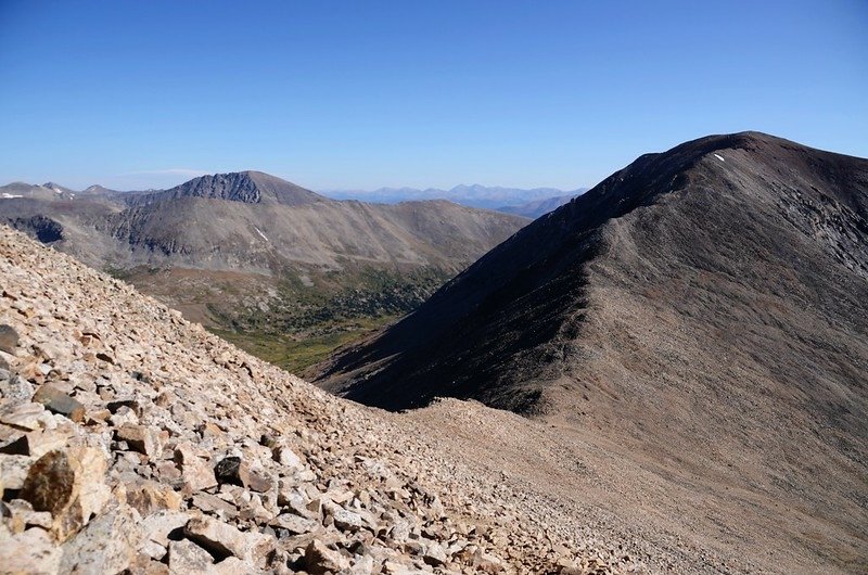 Looking norsteast at mountains from Mount Democrat&apos;s southeast ridge 5