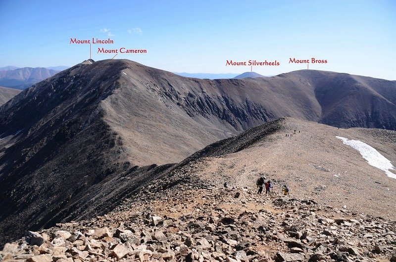 Looking east at Mountains from Mount Democrat&apos;s southeast ridge_副本