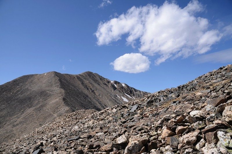 Looking southwest at Mount Democrat from Mount Cameron&apos;s southwest ridge 1