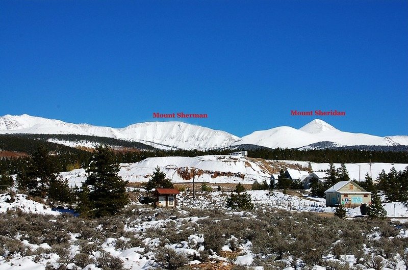 Mt. Sherman as seen from the viewpoint along US-24,south