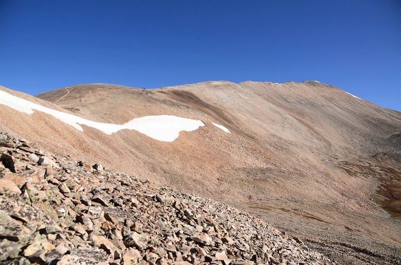 Looking north at the southwest ridge of Mount Sherman from below the saddle (3)