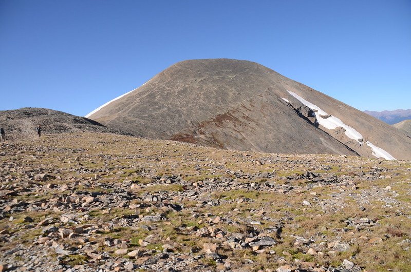 Looking west at Mount Sheridan from the saddle