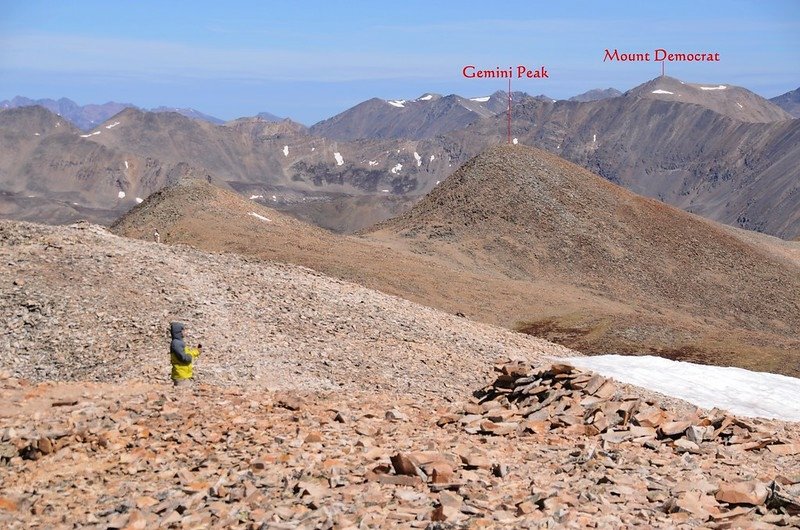 Looking north at mountains from Mount Sherman&apos;s summit (2)