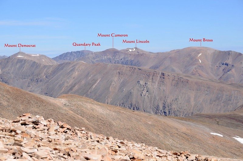 Looking north at mountains from Mount Sherman&apos;s summit (6)