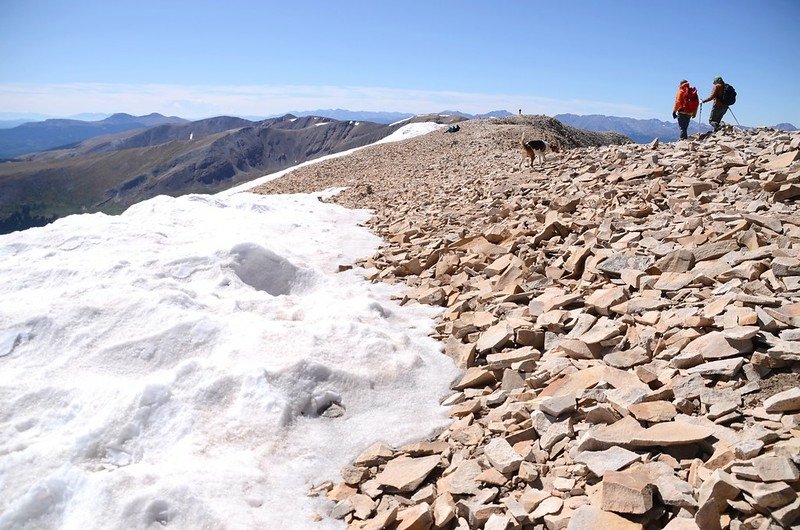 The summit ridge of Mount Sherman