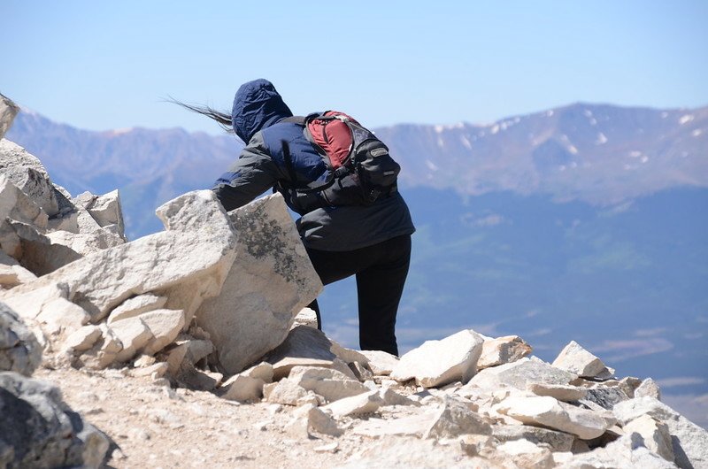 Narrow ridge near the summit (18)