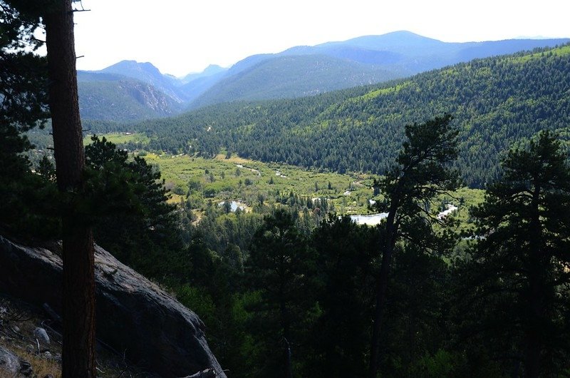 Looking down at North Saint Vrain Creek from Sandbeach Lake Trail (3)