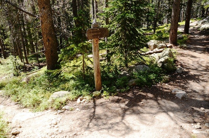 Beaver Mill campsite junction, Sandbeach Lake Trail (1)