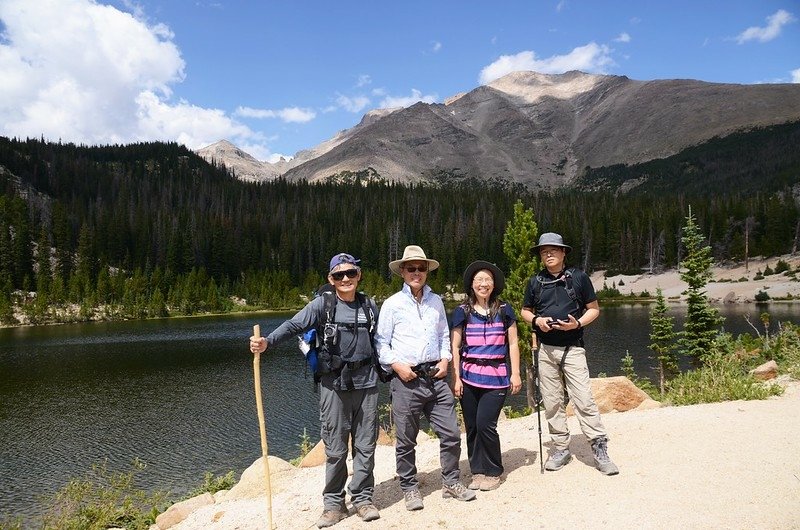 Taken from Sandbeach Lake, background are Pagoda(L)、Longs Peak(M) &amp; Meeker Mt (11)