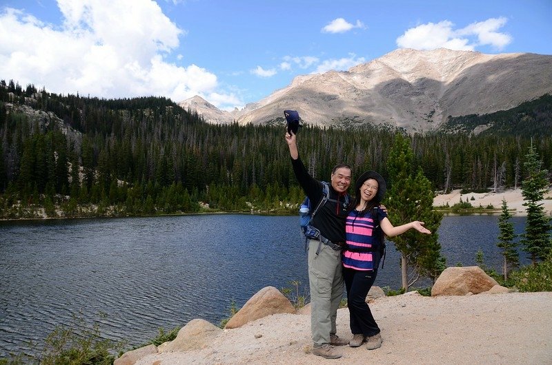 Taken from Sandbeach Lake, background are Pagoda(L)、Longs Peak(M) &amp; Meeker Mt (17)