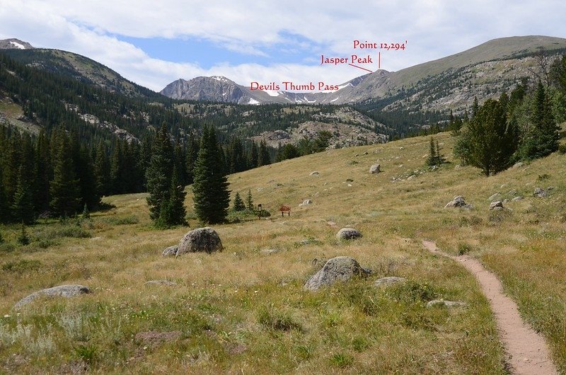 A meadow near Indian Peaks Wilderness  boundary sign (17)_副本