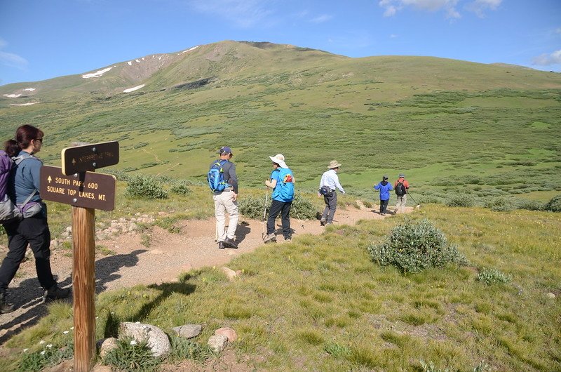 Square Top Lakes &amp; Mountain、Interpretive Trail junction