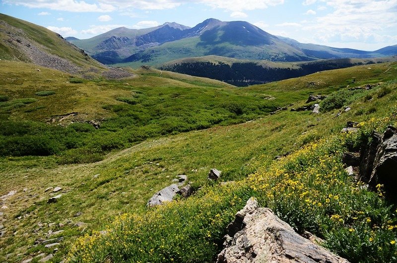 Looking east at Mount Evans &amp; Bierstadt from Square Top Mountain Trail (4)