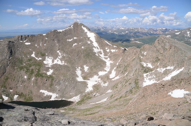 Looking south at the Sawtooth ridge from the ridge between The Sawtooth &amp; Mount Evans, near 13,750 ft   (3)