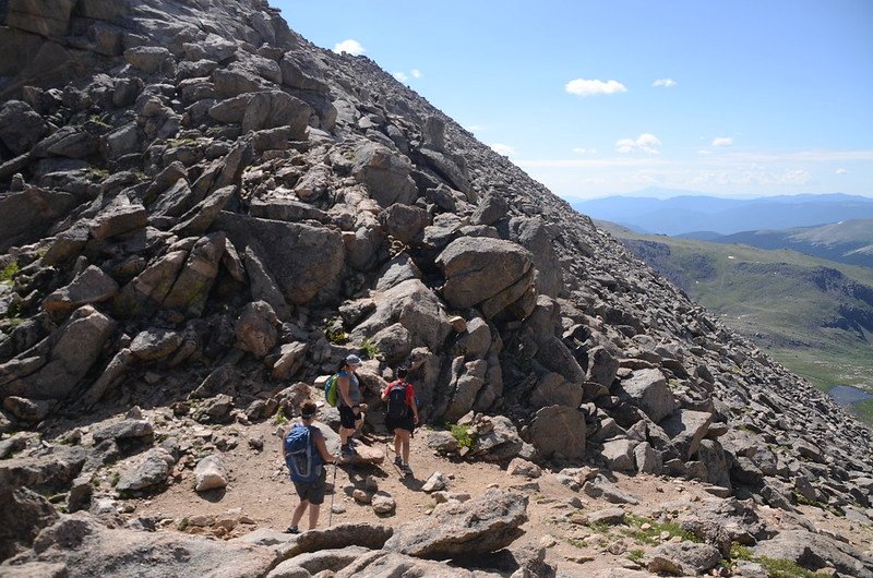 The final part of the trail travels along the south slope of Mount Evans&apos; west ridge (2)