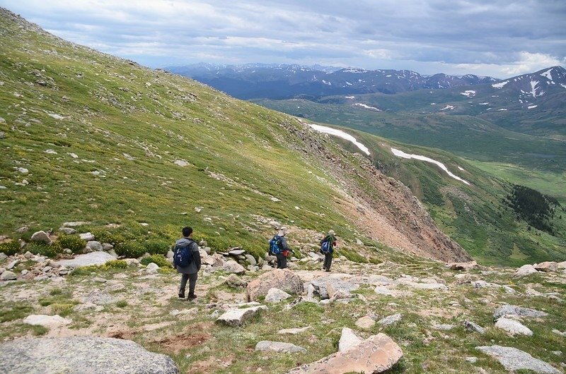 Descending the gully (9)