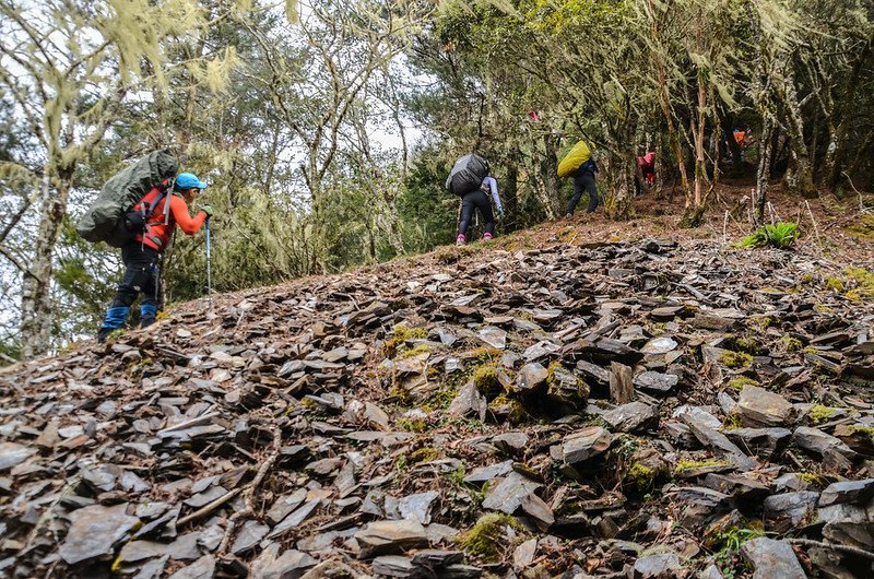 戒茂斯山碎石坡地段 (2)