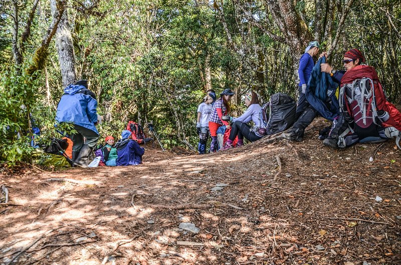 戒茂斯山稜線岔路