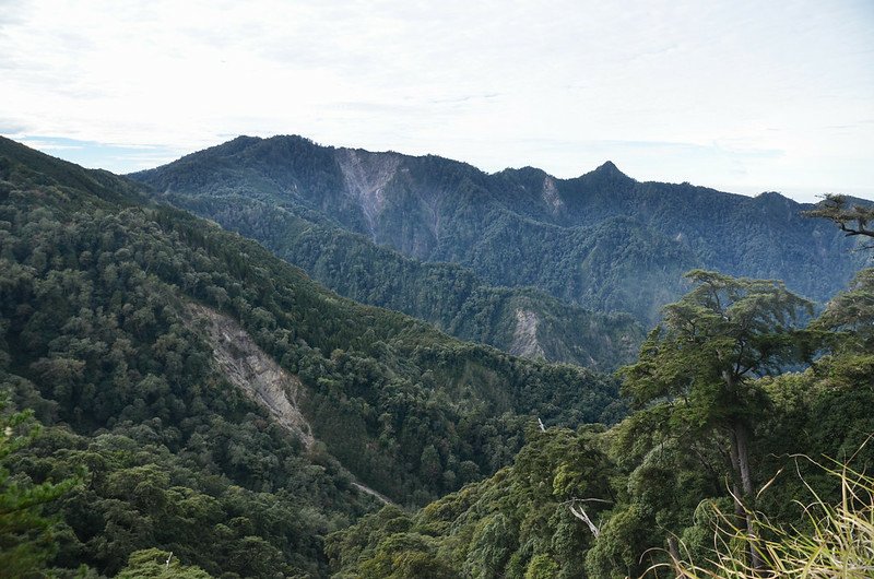 船型山林道3.5K西南眺稍來~鳶嘴稜線