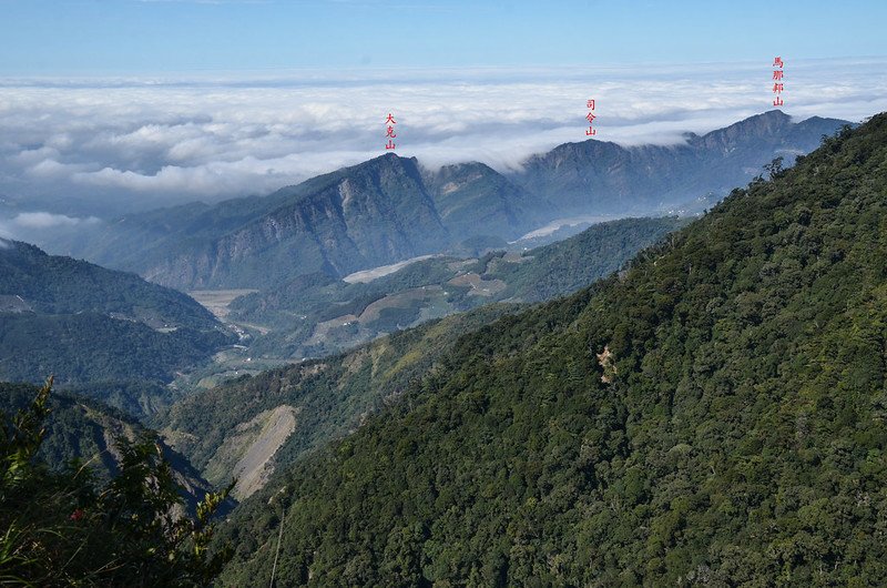 船型山林道4.0K西北俯瞰馬克連稜 9-1