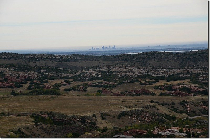 Looking northeast at downtown Denver from Deer Creek Canyon Park (4)