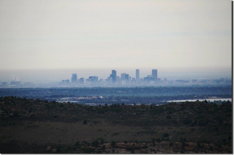 Looking northeast at downtown Denver from Deer Creek Canyon Park (3)