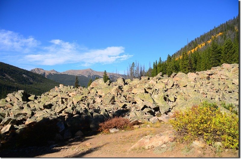 Passing a large boulder field (1)