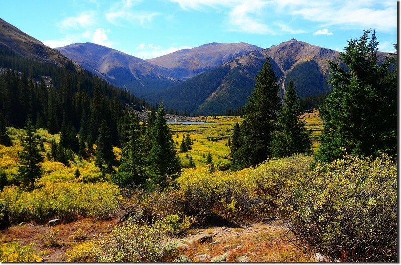 Looking back down the valley and beaver ponds below (1)