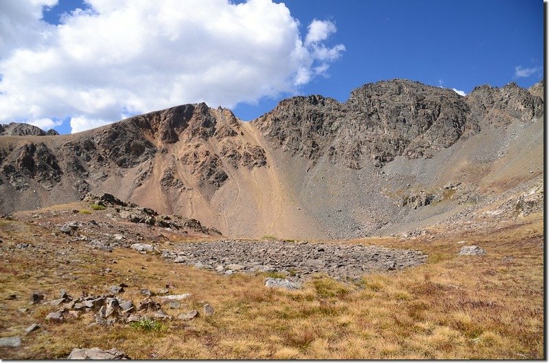 A dried pond near Chihuahua Lake