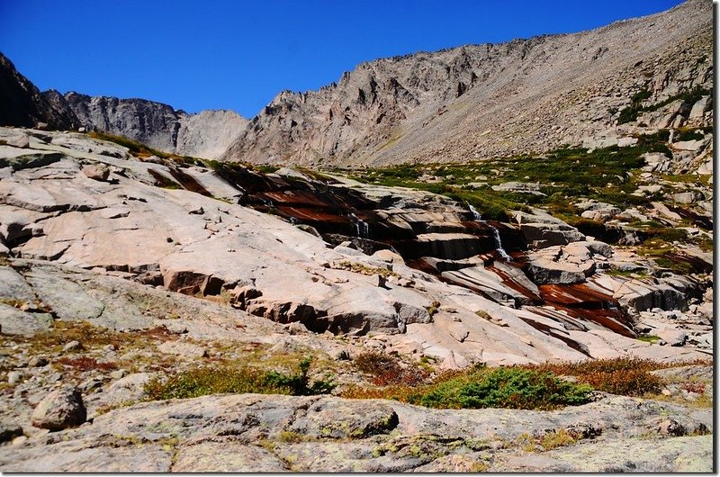 The falls between Shelf &amp; Solitude Lake