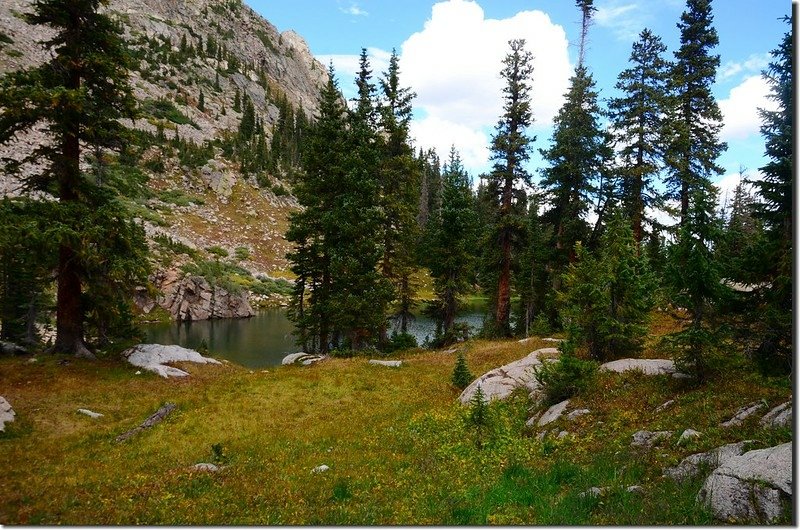 Looking north at one of the many small ponds