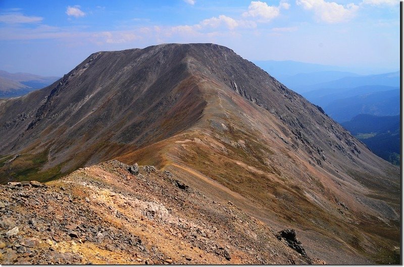 Square Top Mountain from the south ridge of Argentine Peak