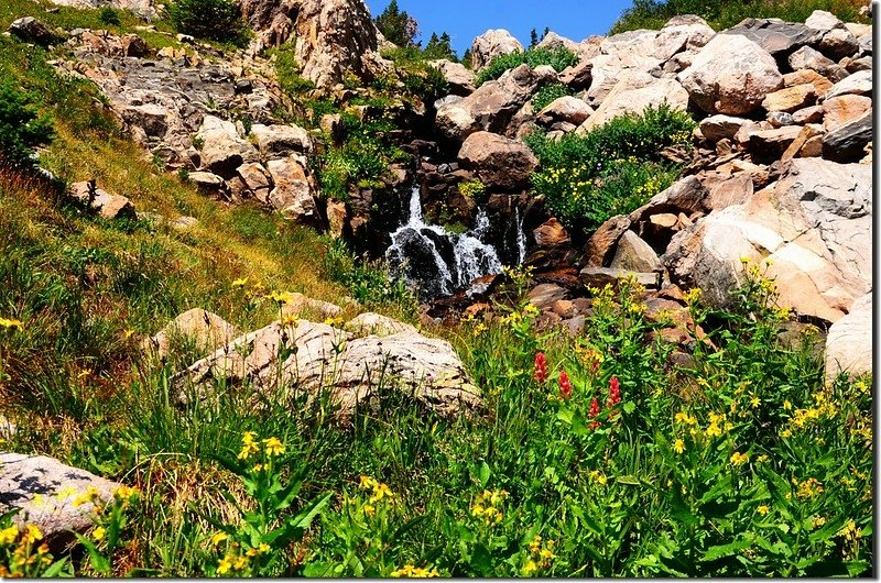 The cascade above Clayton Lake (2)