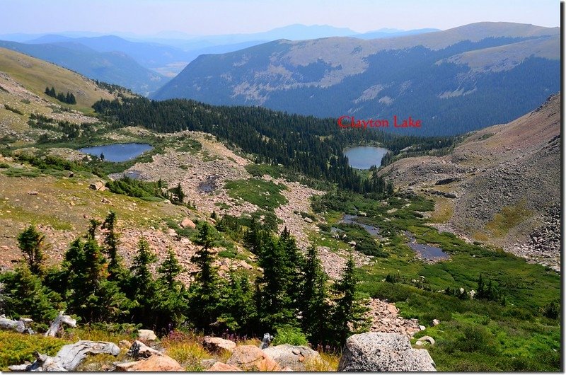 View down valley from North Iceberg Lake 1