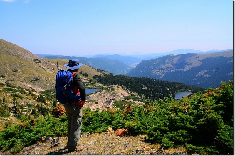 View down valley from North Iceberg Lake 2