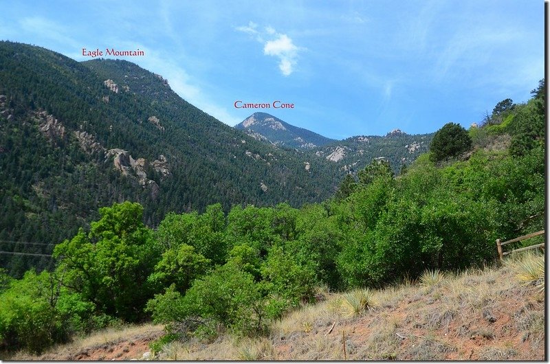 View to the southwest from the base of The Incline 1-1