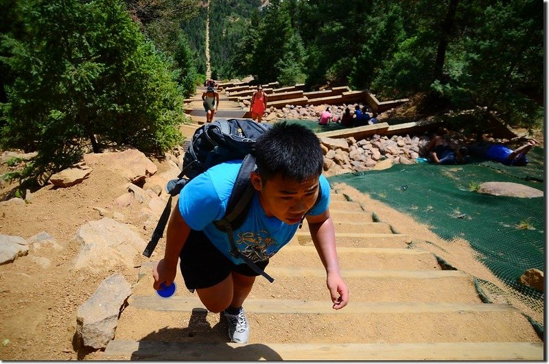 Jacob on his way up to the top of the incline (1)