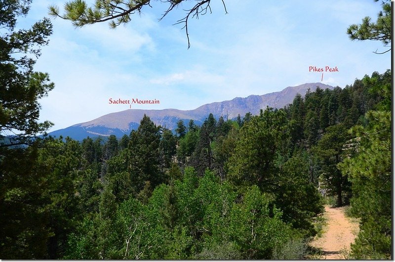 View to the west from the top of The Incline 1-1