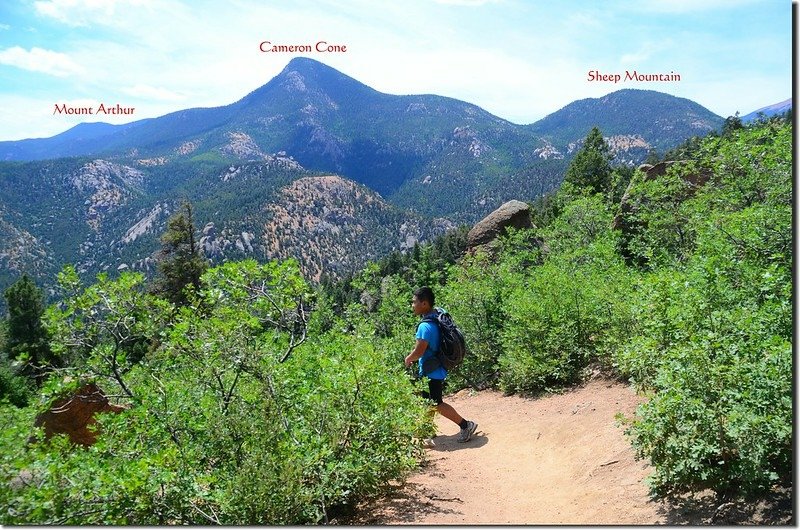 View to the southwest from Barr Trail 1-1