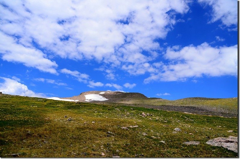 Looking at the summit of James Peak from the trail (5)