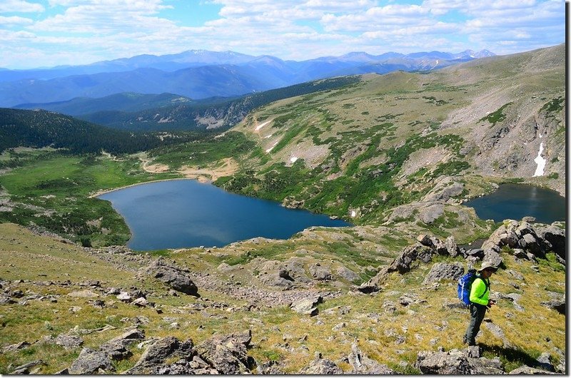 Looking down at the Loch Lomond drainange from James Peak trail (2)