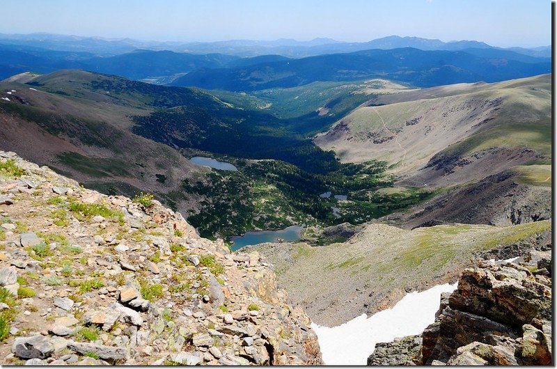 Looking down at Mammoth Gulch from James Peak trail  (1)