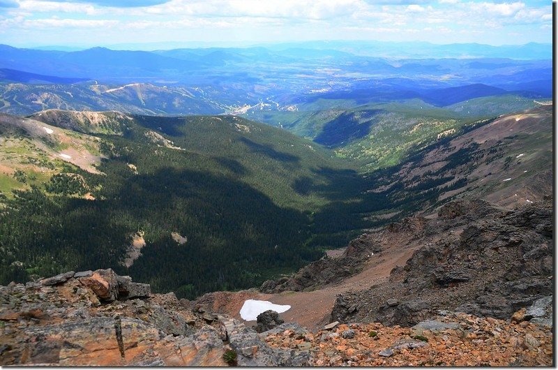 Looking northwest at Winter Park from James&apos; summit (1)