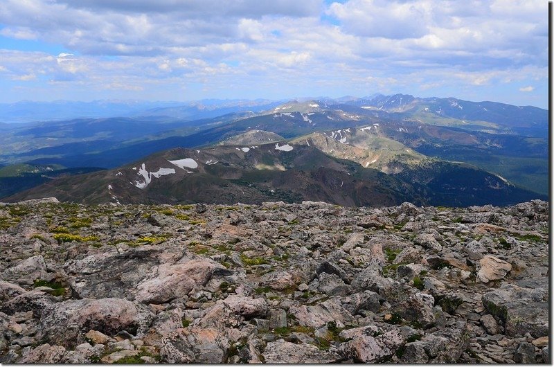 Looking north at Rockies from James Peak summit (3)