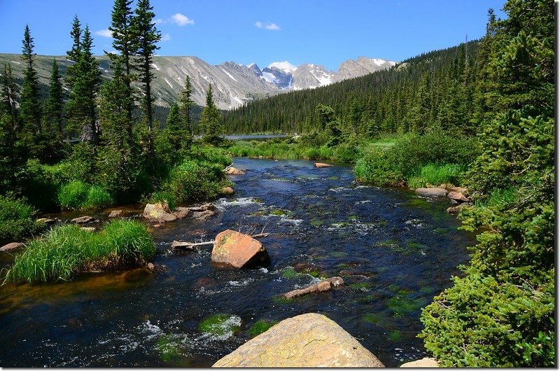 The outlet of Long Lake