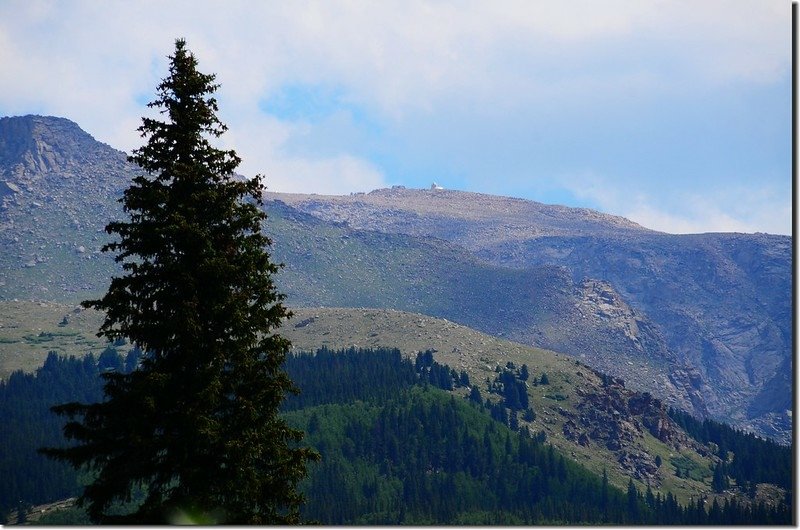 Looking northeast at Mount Evans Ridge from Abyss Lake Trail 3